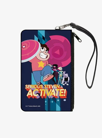 Steven Universe Serious Steven Activate Group Pose Zip Clutch Wallet