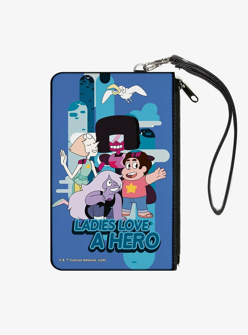Steven Universe Ladies Love a Hero Group Pose Zip Clutch Wallet