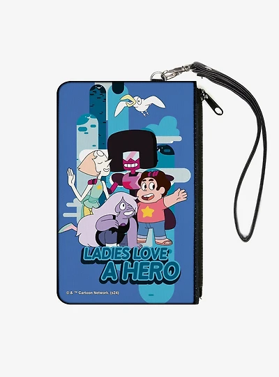 Steven Universe Ladies Love a Hero Group Pose Zip Clutch Wallet