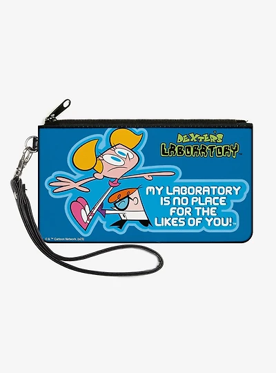 Dexter's Laboratory No Place For the Likes of You Pose Zip Clutch Wallet