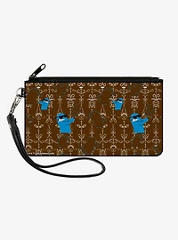 Fosters Home For Imaginary Friends Bloo Poses Zip Clutch Wallet