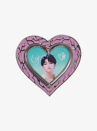 KPop Demon Hunters Jinu Spinning Heart Glow-in-the-Dark Enamel Pin - BoxLunch Exclusive