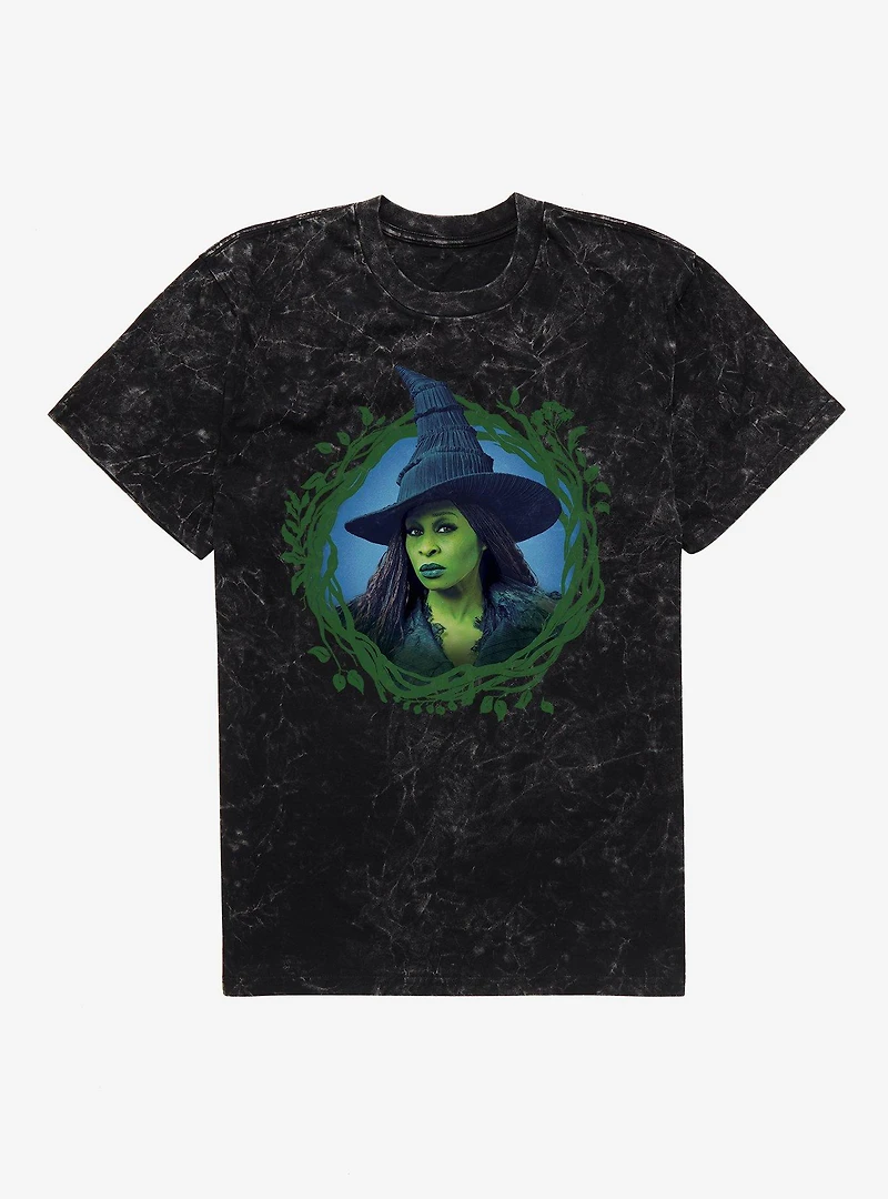 Wicked: For Good Elphaba Portrait Mineral Wash T-Shirt