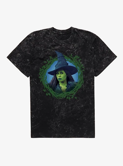 Wicked: For Good Elphaba Portrait Mineral Wash T-Shirt