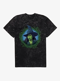 Wicked: For Good Elphaba Portrait Mineral Wash T-Shirt