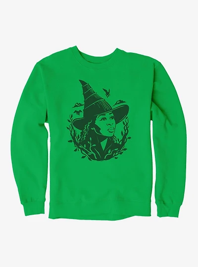 Wicked: For Good Elphaba Shadow Portrait Sweatshirt