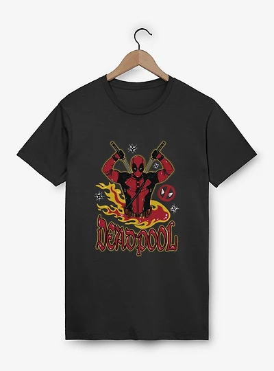 Marvel Deadpool 3 Fire T-Shirt Box Lunch Exclusive