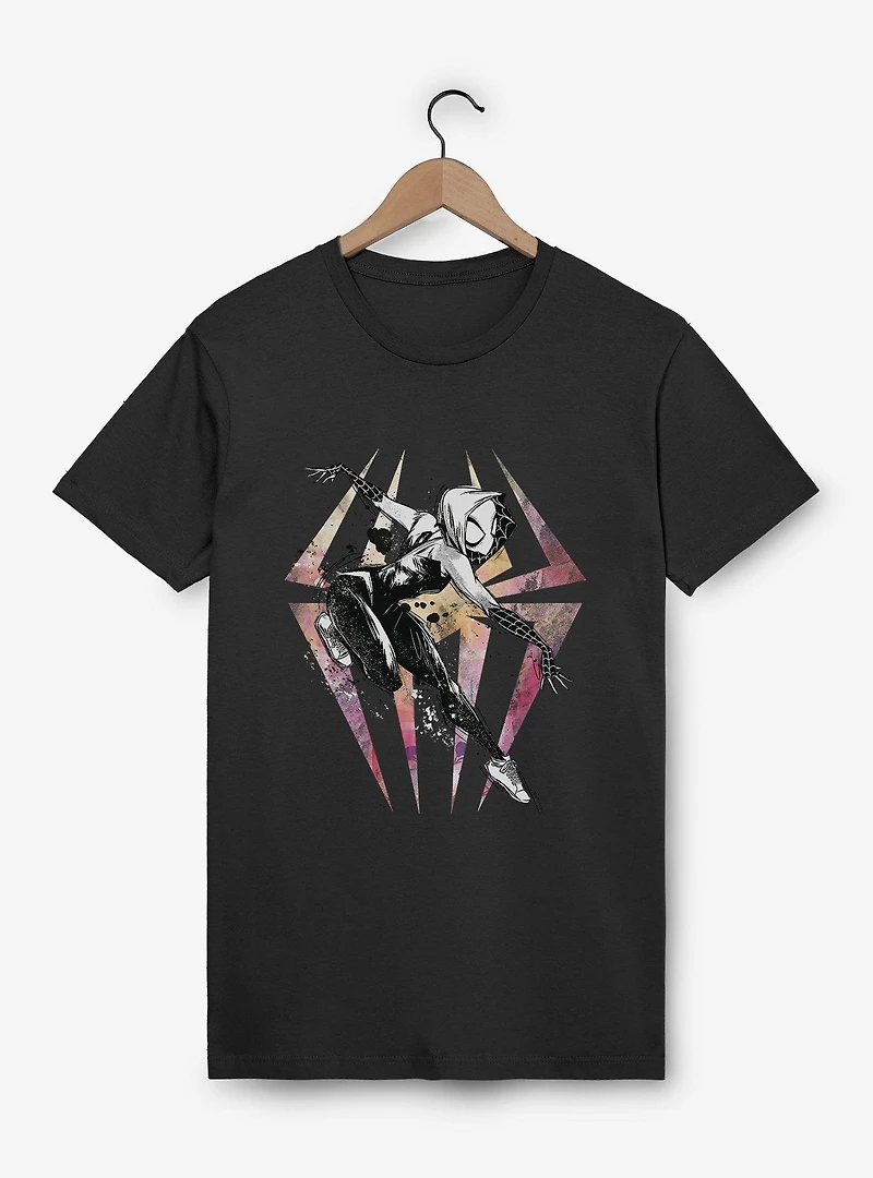Marvel Spider Gwen Watercolor Logo T-Shirt Box Lunch Exclusive