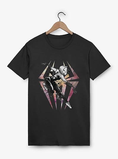 Marvel Spider Gwen Watercolor Logo T-Shirt Box Lunch Exclusive