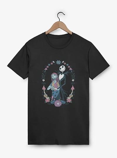 Disney The Nightmare Before Christmas Jack and Sally Flowers T-Shirt Box Lunch Exclusive
