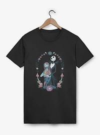 Disney The Nightmare Before Christmas Jack and Sally Flowers T-Shirt Box Lunch Exclusive