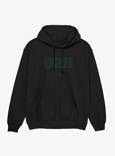 Wicked: For Good Green Stylized Logo Hoodie