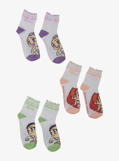 KPop Demon Hunters HUNTR/X Quarter Crew Sock Set — BoxLunch Exclusive