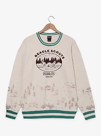 Peanuts Snoopy Beagle Scouts Embroidered Crewneck - BoxLunch Exclusive