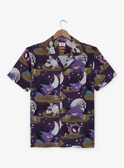 Opposuits Pokémon Ghost Type Allover Print Woven Button-Up - BoxLunch Exclusive
