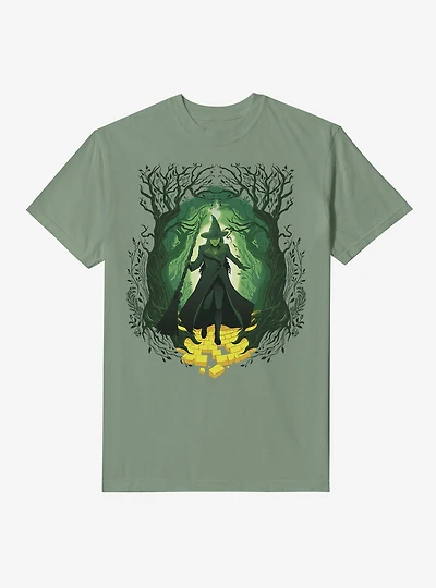 Wicked: For Good Elphaba Yellow Brick Road Garment Dye T-Shirt