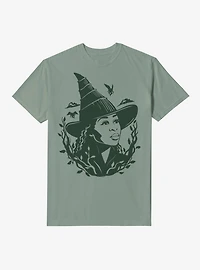Wicked: For Good Elphaba Shadow Portrait Garment Dye T-Shirt
