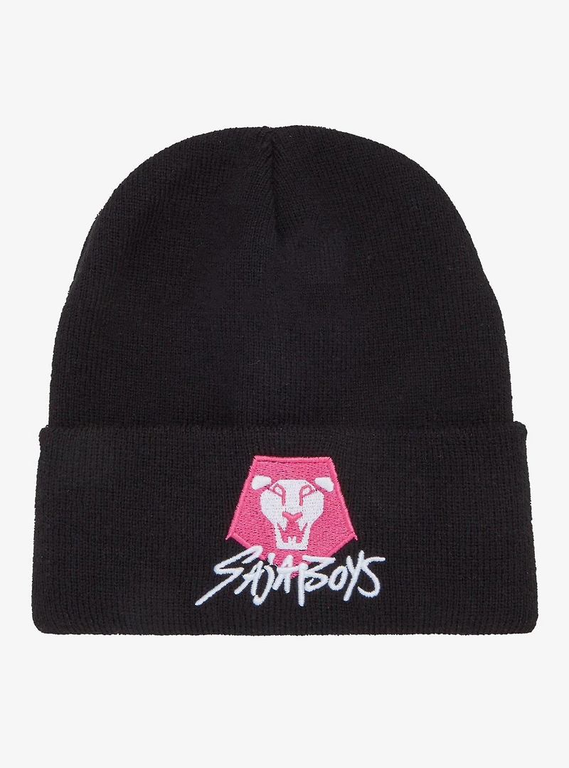 KPop Demon Hunters Saja Boys Embroidered Logo Beanie - BoxLunch Exclusive