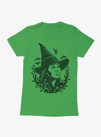 Wicked: For Good Elphaba Shadow Portrait Womens T-Shirt
