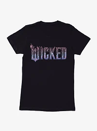 Wicked: For Good Pink Stylized Logo Womens T-Shirt