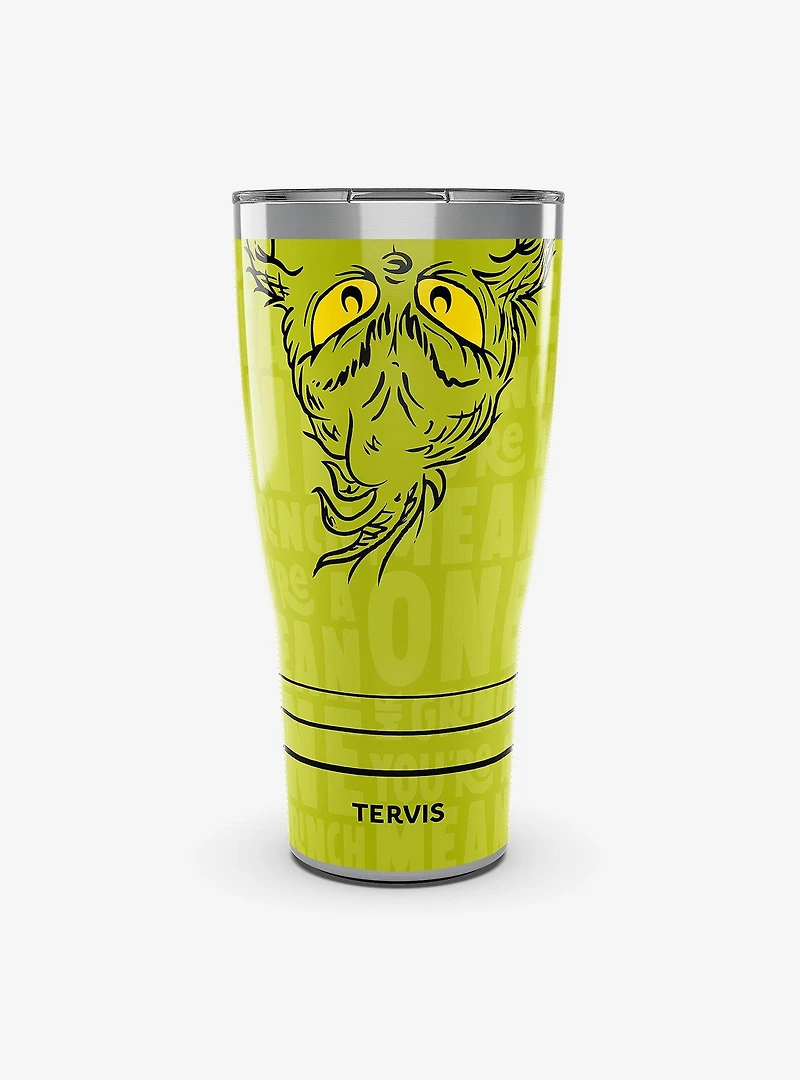 Dr. Seuss Grinch Who Stole Christmas Mean One 30oz Tumbler with Slider Lid