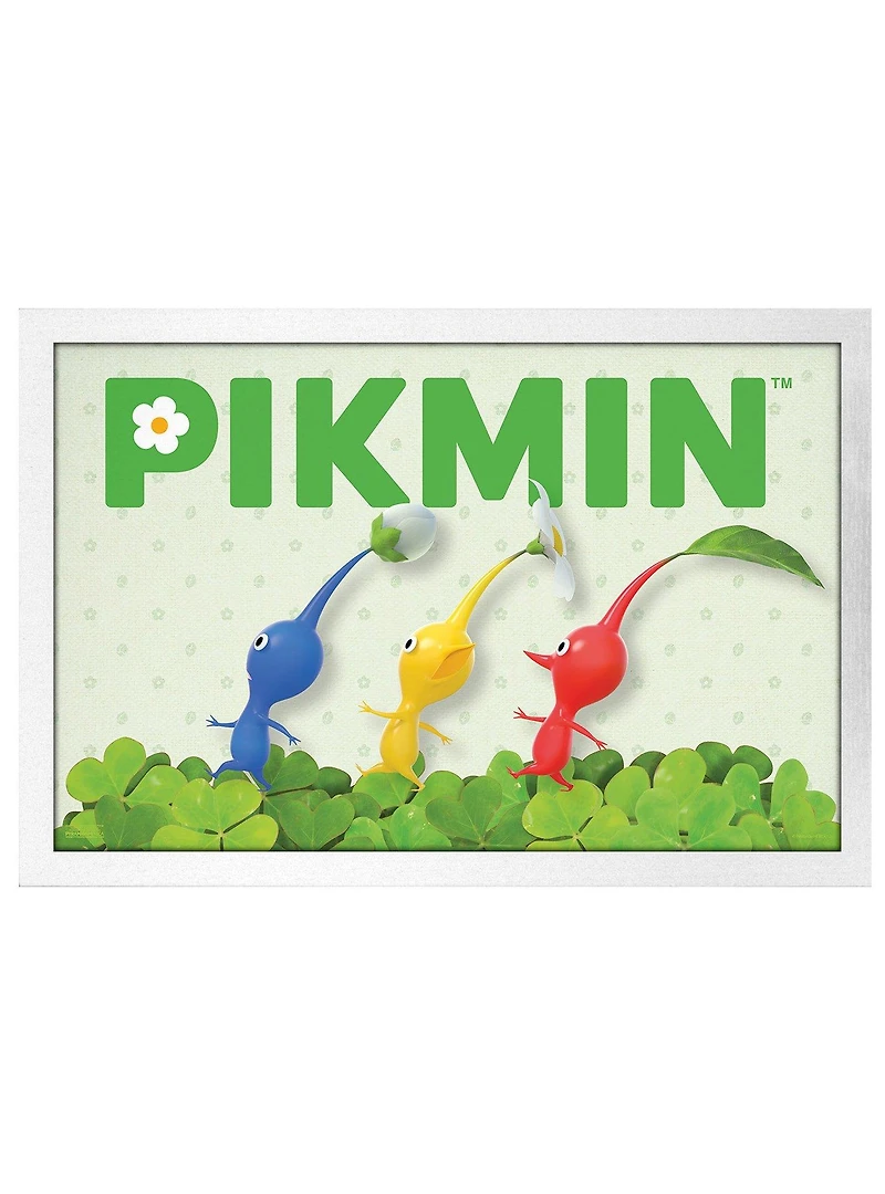 Pikmin Run Through Framed Poster
