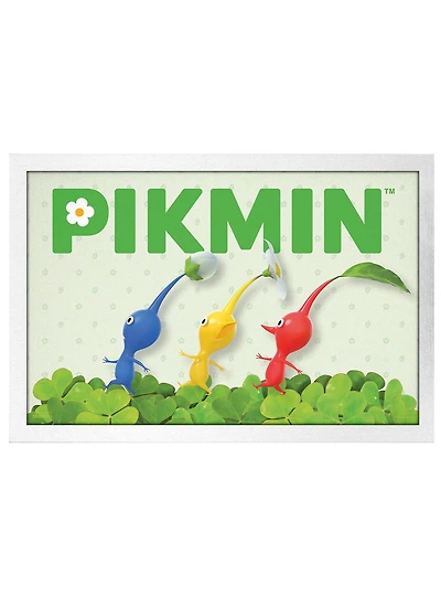 Pikmin Run Through Framed Poster