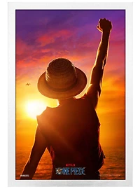 One Piece Live Action Sunset Fist Framed Poster