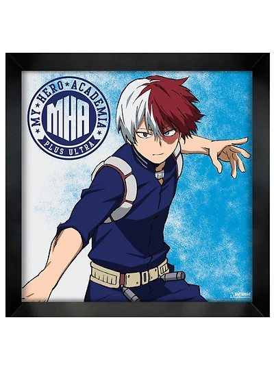 My Hero Academia Todoroki 12x12 Framed Poster