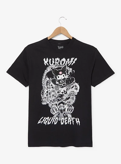 Sanrio Kuromi x Liquid Death Tonal Portrait T-Shirt - BoxLunch Exclusive