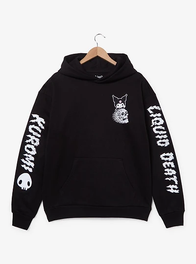 Sanrio Kuromi x Liquid Death Tonal Logo Hoodie - BoxLunch Exclusive