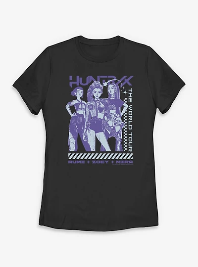 KPop Demon Hunters Huntrix The World Tour Womens T-Shirt
