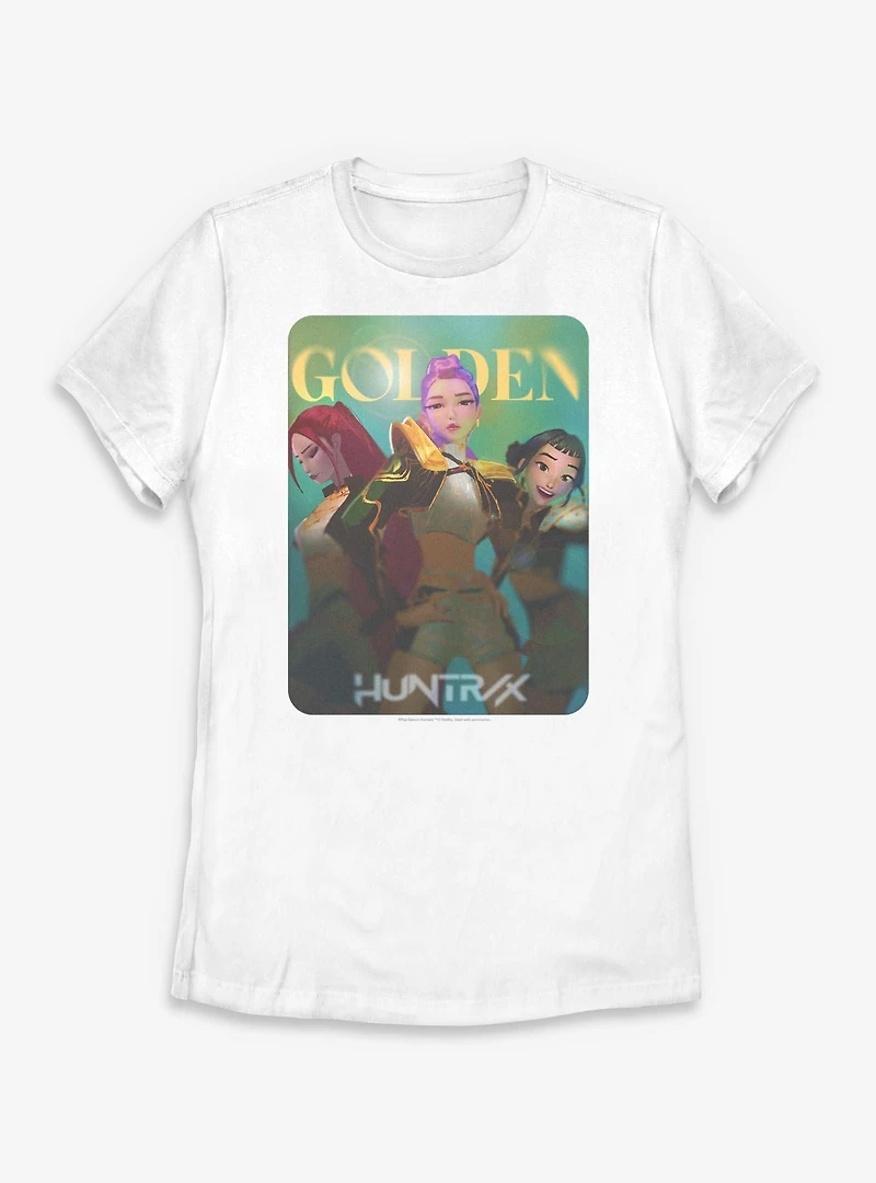 KPop Demon Hunters Huntrix Golden Photocard Womens T-Shirt