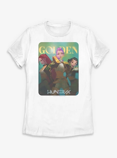 KPop Demon Hunters Huntrix Golden Photocard Womens T-Shirt