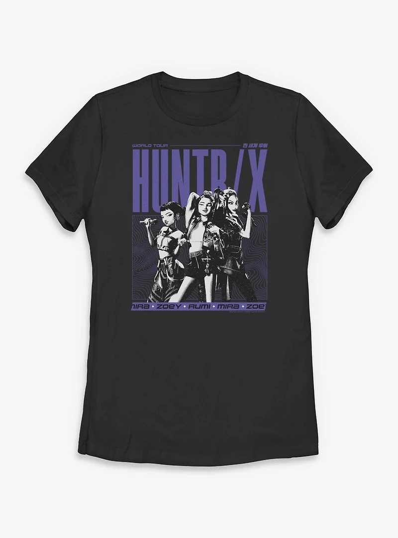 KPop Demon Hunters World Tour Huntrix Womens T-Shirt
