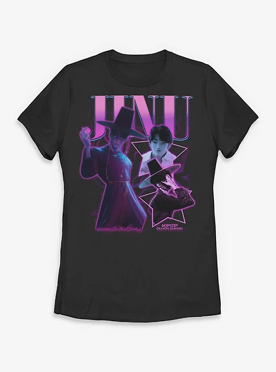 KPop Demon Hunters Saja Boys Jinu Collage Womens T-Shirt