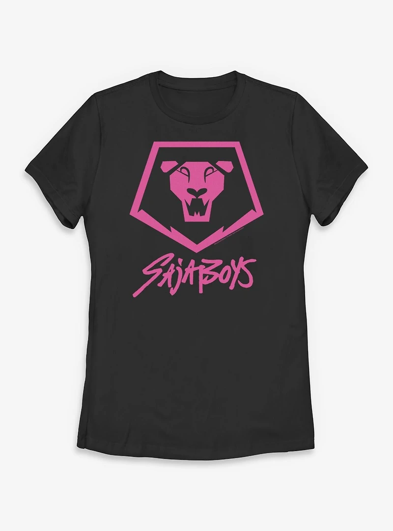 KPop Demon Hunters Saja Boys Lion Logo Womens T-Shirt
