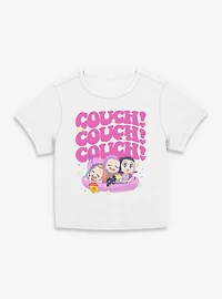 KPop Demon Hunters Huntrix Chibi Couch Snacking Womens Baby T-Shirt