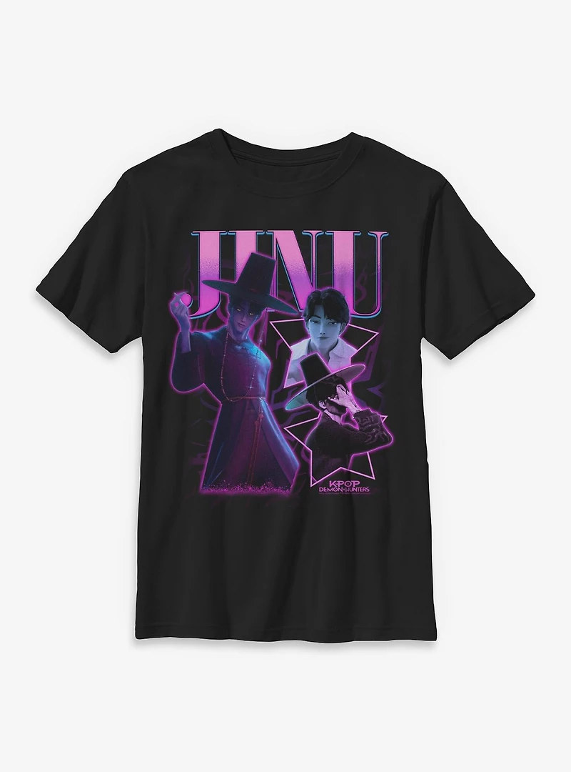 KPop Demon Hunters Saja Boys Jinu Collage Youth T-Shirt
