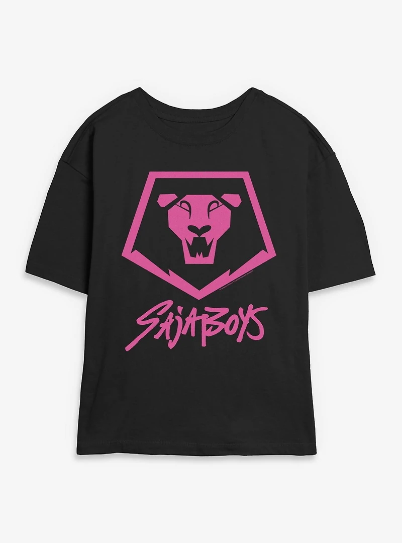 KPop Demon Hunters Saja Boys Lion Logo Womens Skimmer T-Shirt