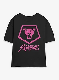 KPop Demon Hunters Saja Boys Lion Logo Womens Skimmer T-Shirt