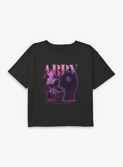 KPop Demon Hunters Saja Boys Abby Collage Youth Girls Boxy Crop T-Shirt
