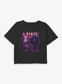 KPop Demon Hunters Saja Boys Abby Collage Youth Girls Boxy Crop T-Shirt