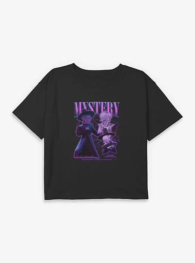 KPop Demon Hunters Saja Boys Mystery Collage Youth Girls Boxy Crop T-Shirt