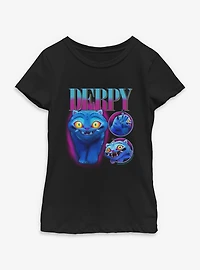 KPop Demon Hunters Derpy Tiger Collage Youth Girls T-Shirt