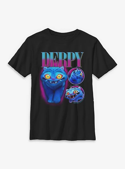 KPop Demon Hunters Derpy Tiger Collage Youth T-Shirt