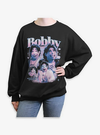 KPop Demon Hunters Bobby Best Manager Womens Oversized Sweatshirt