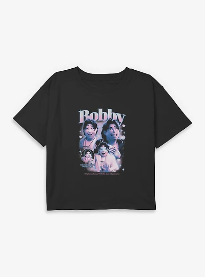 KPop Demon Hunters Bobby Best Manager Youth Girls Boxy Crop T-Shirt