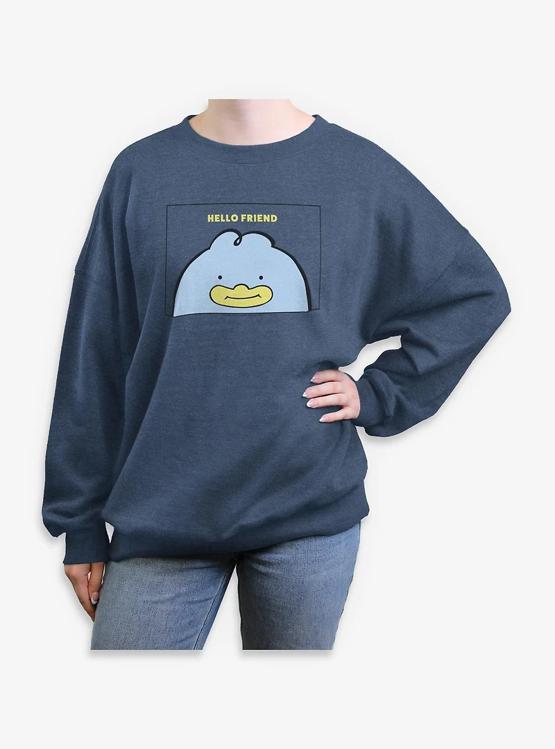 KPop Demon Hunters Ducky Note Womens Oversized Sweatshirt