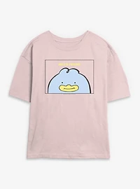KPop Demon Hunters Ducky Note Womens Skimmer T-Shirt